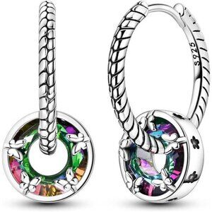 925 Sterling Silver Butterfly Earrings – Moon & Star Dangle for Women